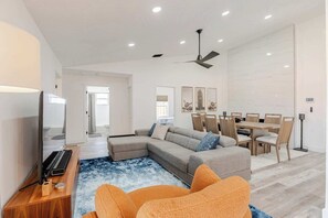 Smart TV, fireplace, offices