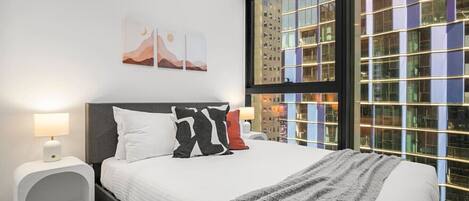 2 makuuhuonetta, silitysrauta/-lauta, Wi-Fi, vuodevaatteet