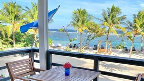 Deluxe Villa, Kitchen, Ocean View | Terrace/patio - Curacion Beach Resort (Brick Bay)