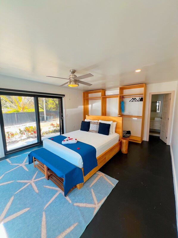 Vila superluxo, aceita animais de estimação, vista para o oceano | Roupas de cama premium, cofres nos quartos, cortinas blackout