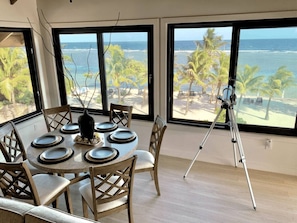 Deluxe Villa, 3 Bedrooms, Ocean View | Living area - Curacion Beach Resort (Brick Bay)
