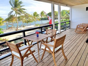 Vila luxo, cozinha, vista para o oceano | Terraço/pátio