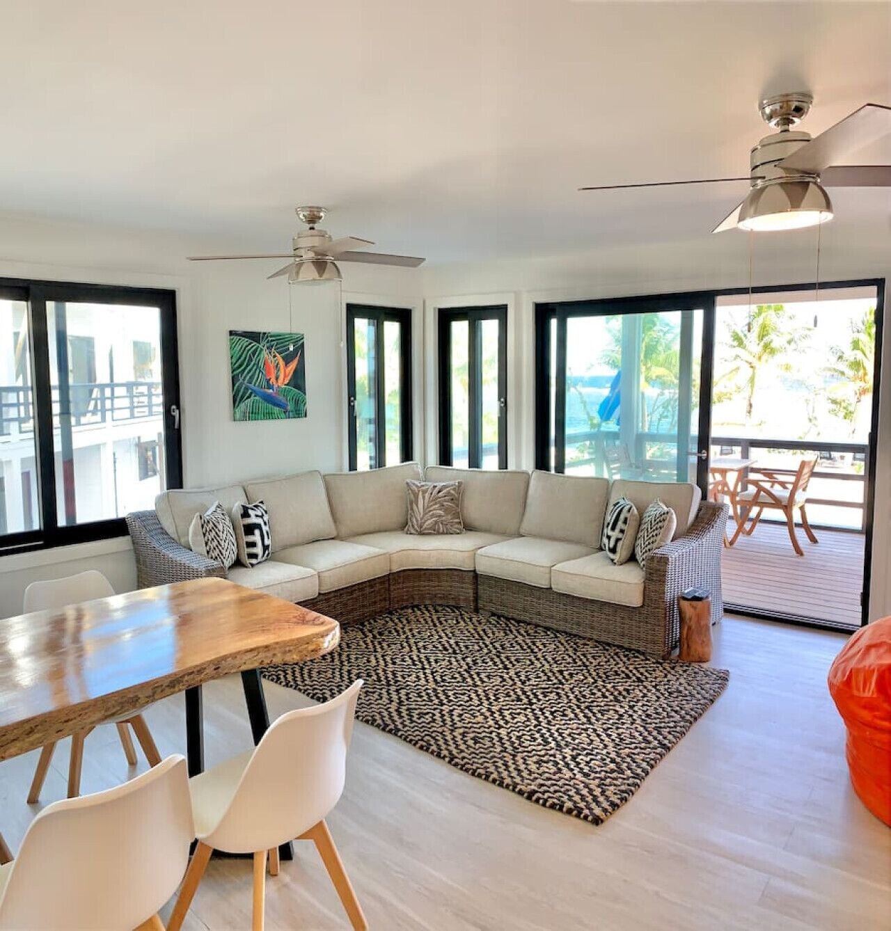 Villa Deluxe, cocina, vistas al mar | Zona de estar