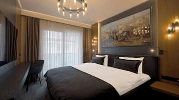 Tweepersoonskamer | Een minibar, een bureau, een laptopwerkplek, gratis wifi