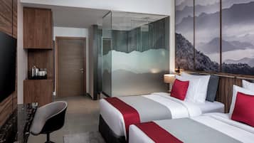 In-room safe, desk, blackout drapes, soundproofing