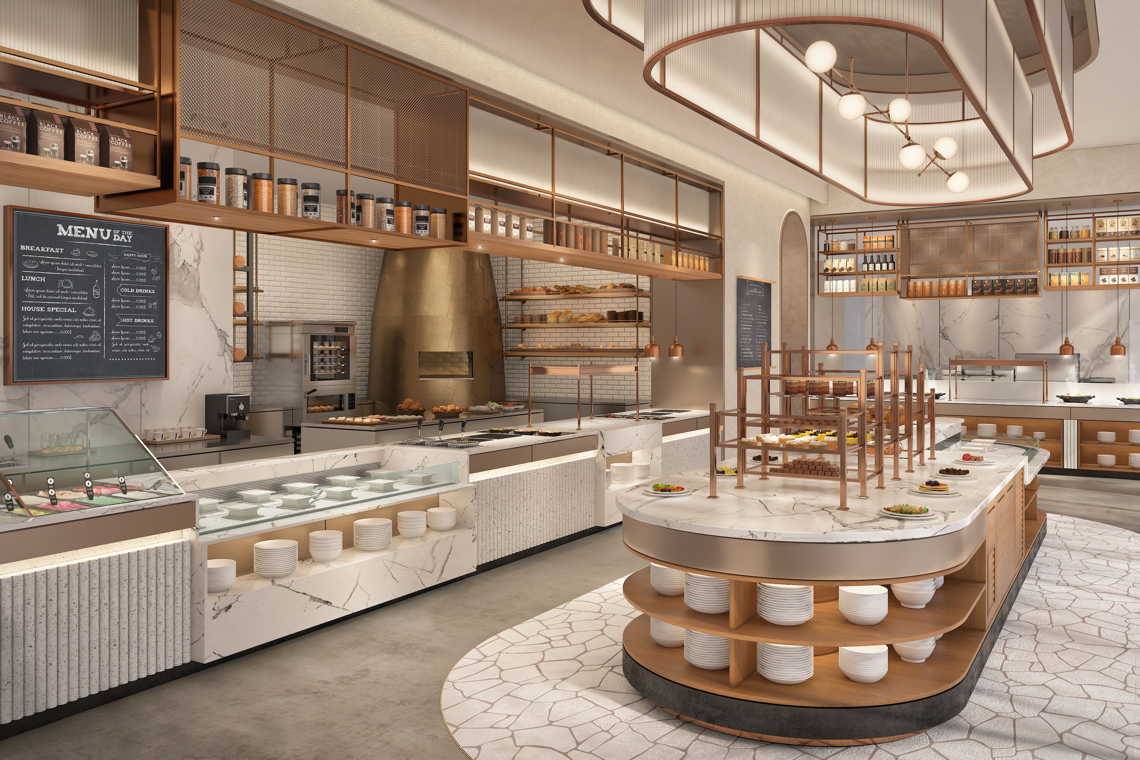 Sarapan prasmanan setiap hari (AED 60 per orang)