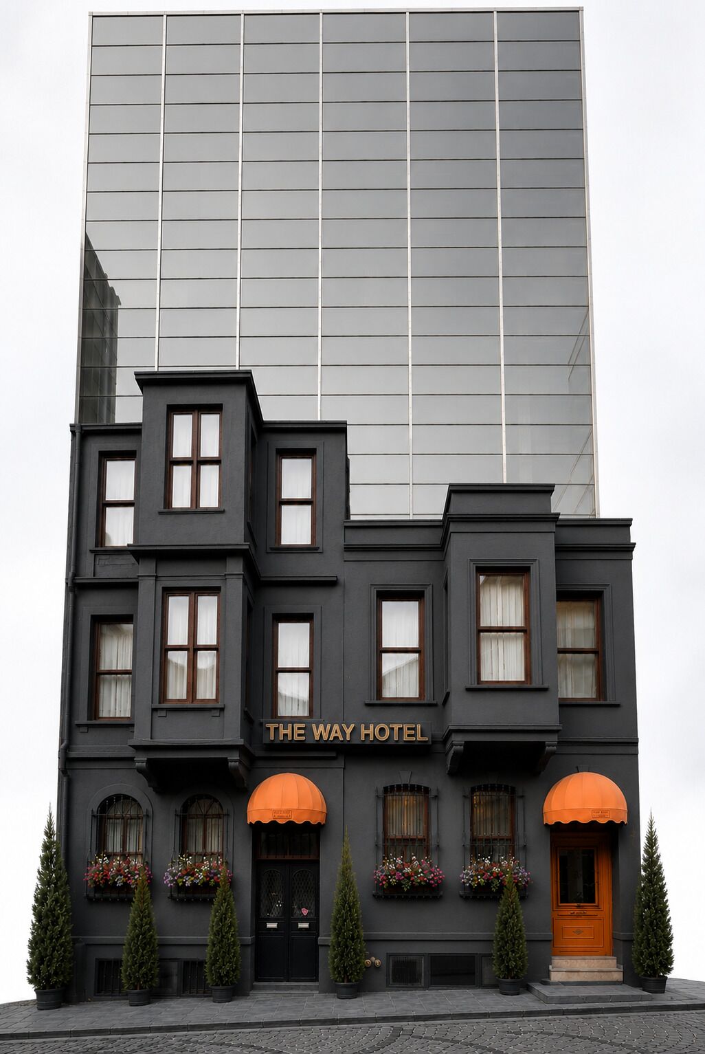 Façade de l’hébergement