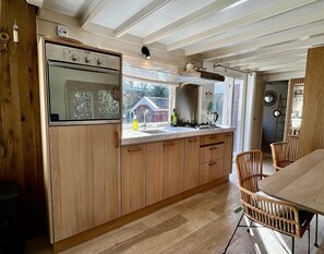 Living room - Chalet for Four Guests Near Beach (Sint Maartensvlotbrug)