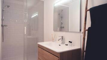 Shower, hair dryer
