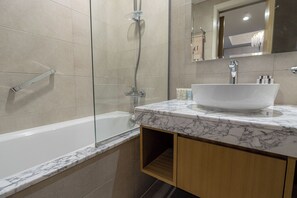 Towels, soap, toilet paper
