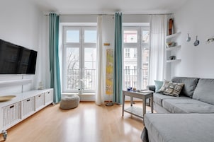Apartemen Klasik | Seprai premium dan setrika/meja setrika