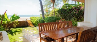 A little corner of paradise in saly, senegal, feet in the water