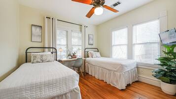 Desk, iron/ironing board, free WiFi, bed sheets