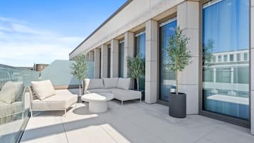 Deluxe Apartment, 1 Bedroom, City View | Individually decorated, individually furnished, desk, laptop workspace