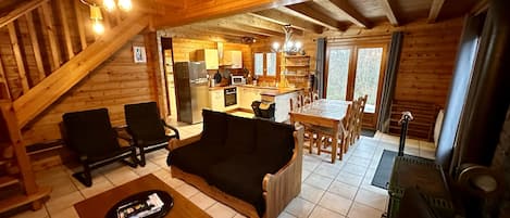 Télévision, cheminée