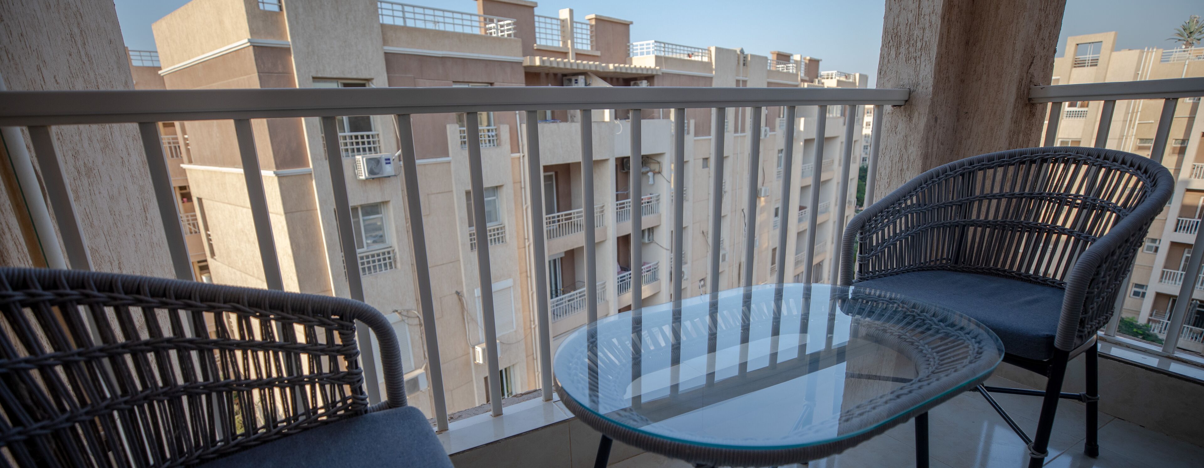Departamento Elite, balcón, vista a la ciudad | Terraza o patio