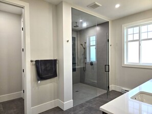 Hair dryer, towels