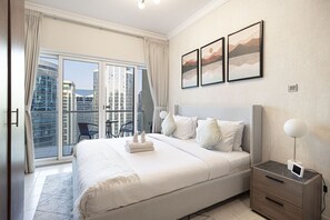 1 slaapkamer, een strijkplank/strijkijzer, gratis wifi, beddengoed