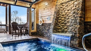 Indoor pool, a heated pool - Private Indoor Pool • Luxury Lodge • Theater, Firepit (Sevierville)