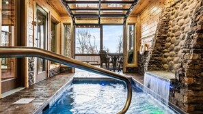 Indoor pool, a heated pool - Amazing BRAND NEW Pool Cabin, Incredible Views and Amenities (Sevierville)