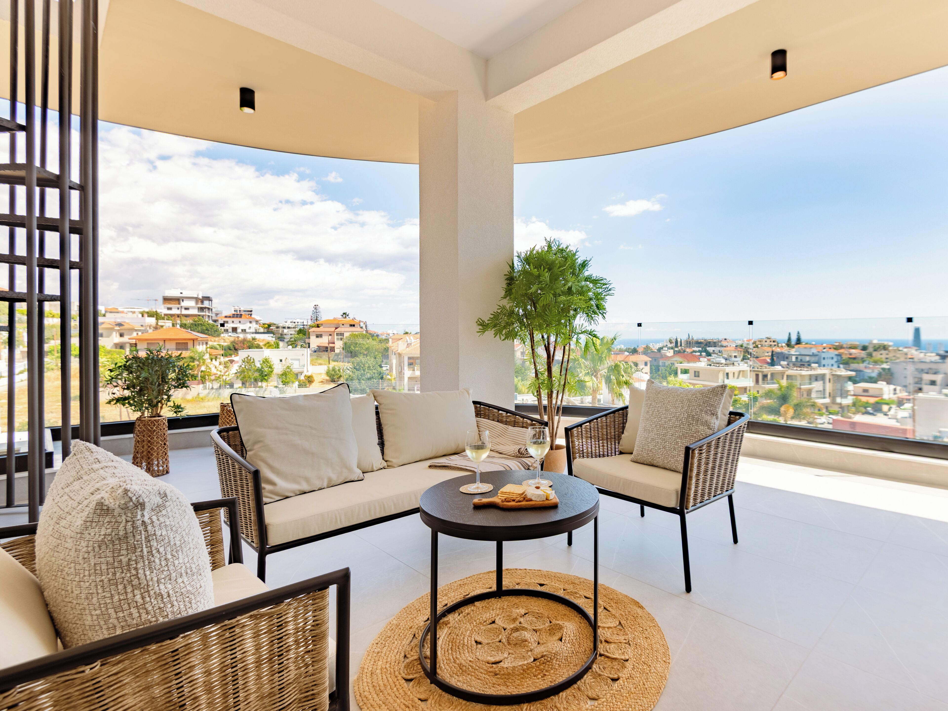 Appartement, 3 chambres, balcon, vue ville | Balcon