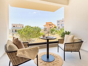 Appartamento, 1 camera da letto, balcone, vista città | Balcone