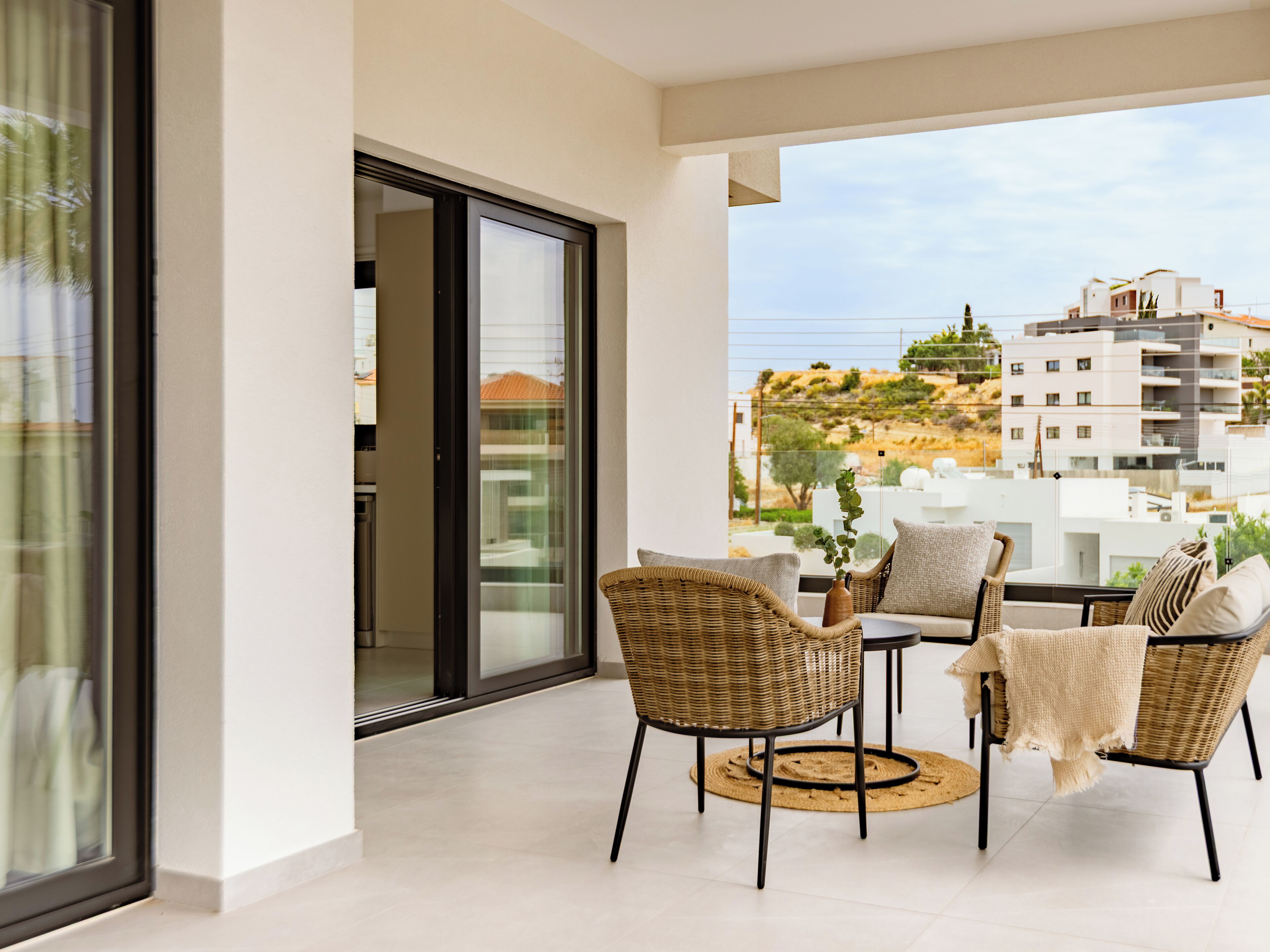 Appartement, 2 chambres, balcon, vue ville | Balcon