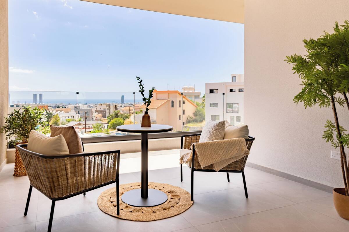 Apartament, 2 dormitoris, balcó, vistes a la ciutat | Balcó