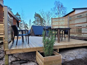 屋外ダイニングエリア