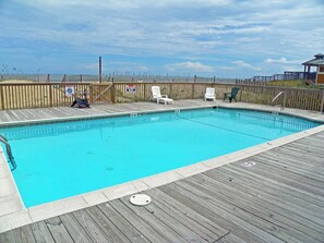 Pool - KD1401D- Oceanfront beauty w/stunning ocean views, 2 bedrooms, comm. pool! (Kill Devil Hills)