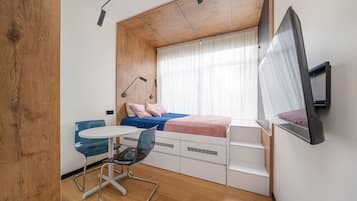 Desk, iron/ironing board, free WiFi, bed sheets