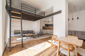 Interior - 1-bedroom loft & private parking (Jurmala)