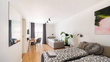 1 bedroom, desk, iron/ironing board, WiFi