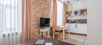 Pernavas loft-style residence with free parking
