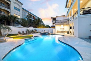 A heated pool