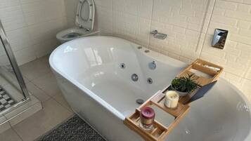 Villa, 2 Bedrooms, Smoking, Private Pool | Bathroom | Bathrobes