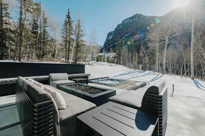 Terrace/patio - New Modern Home by InvitedHome | Near Downtown, Hot Tub, Firepits, Pool Table (Telluride)