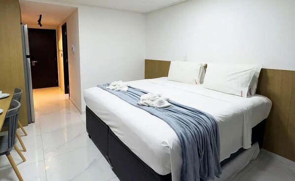 Eenvoudig appartement | 1 slaapkamer, beddengoed