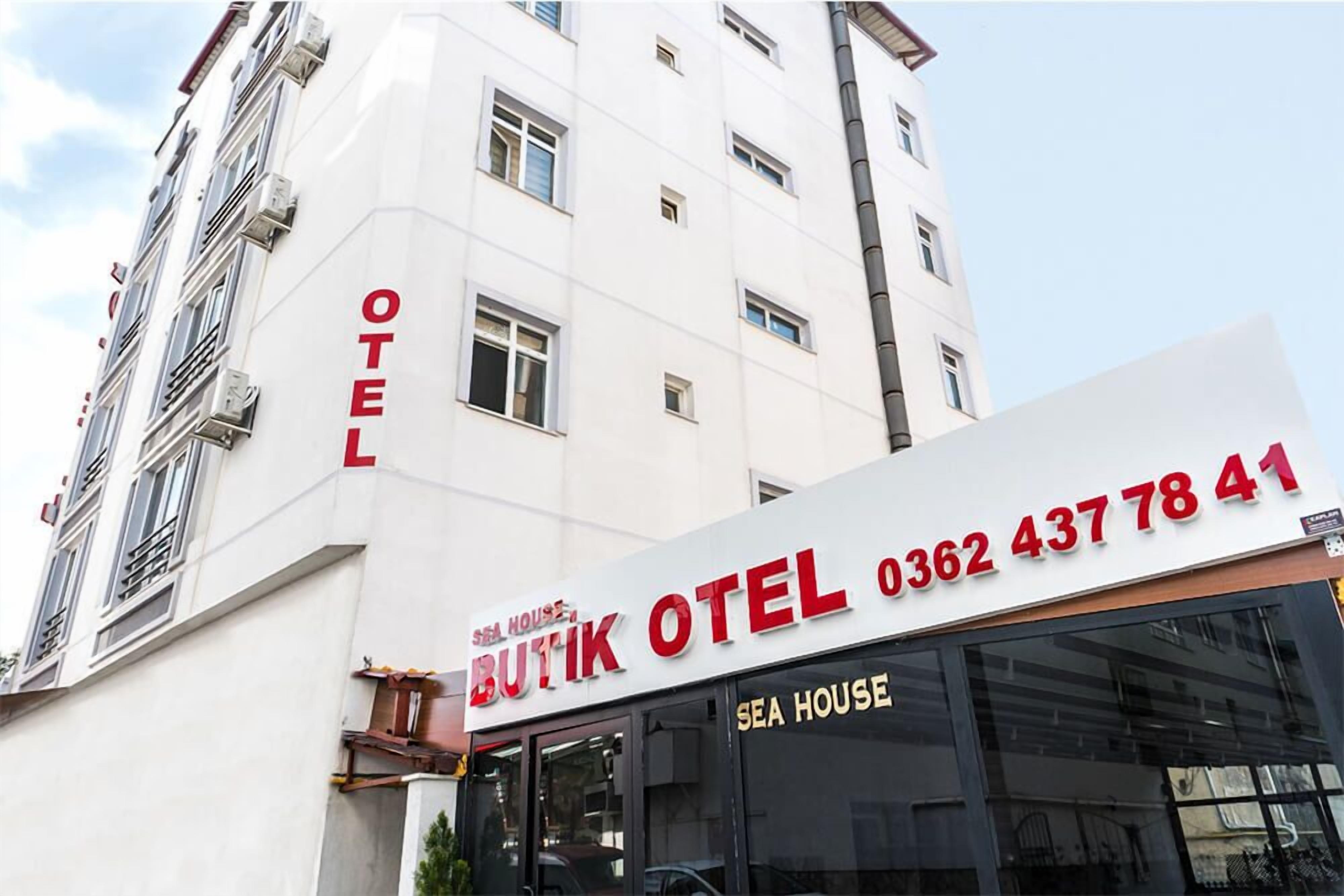 A hotel named "Butik Otel" with a contact number 0362 437 78 41.