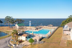 Pool - Canalfront home w/ wraparound decks and community amenities! (Kill Devil Hills)