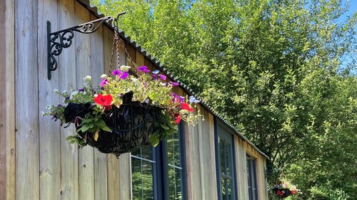Brook the shepherds hut in tranquil wooded surroundings 