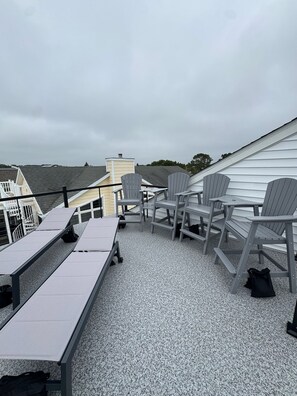 Terrace/patio - Plan your getaway in our brand new 5-bedroom home in welcoming Bethany Beach. (Bethany Beach)