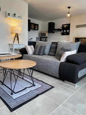 TV, video games, DVD player, foosball