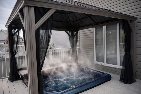 Soak and Rinse in your Private Hot Tub