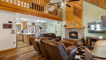 TV connectée, cheminée