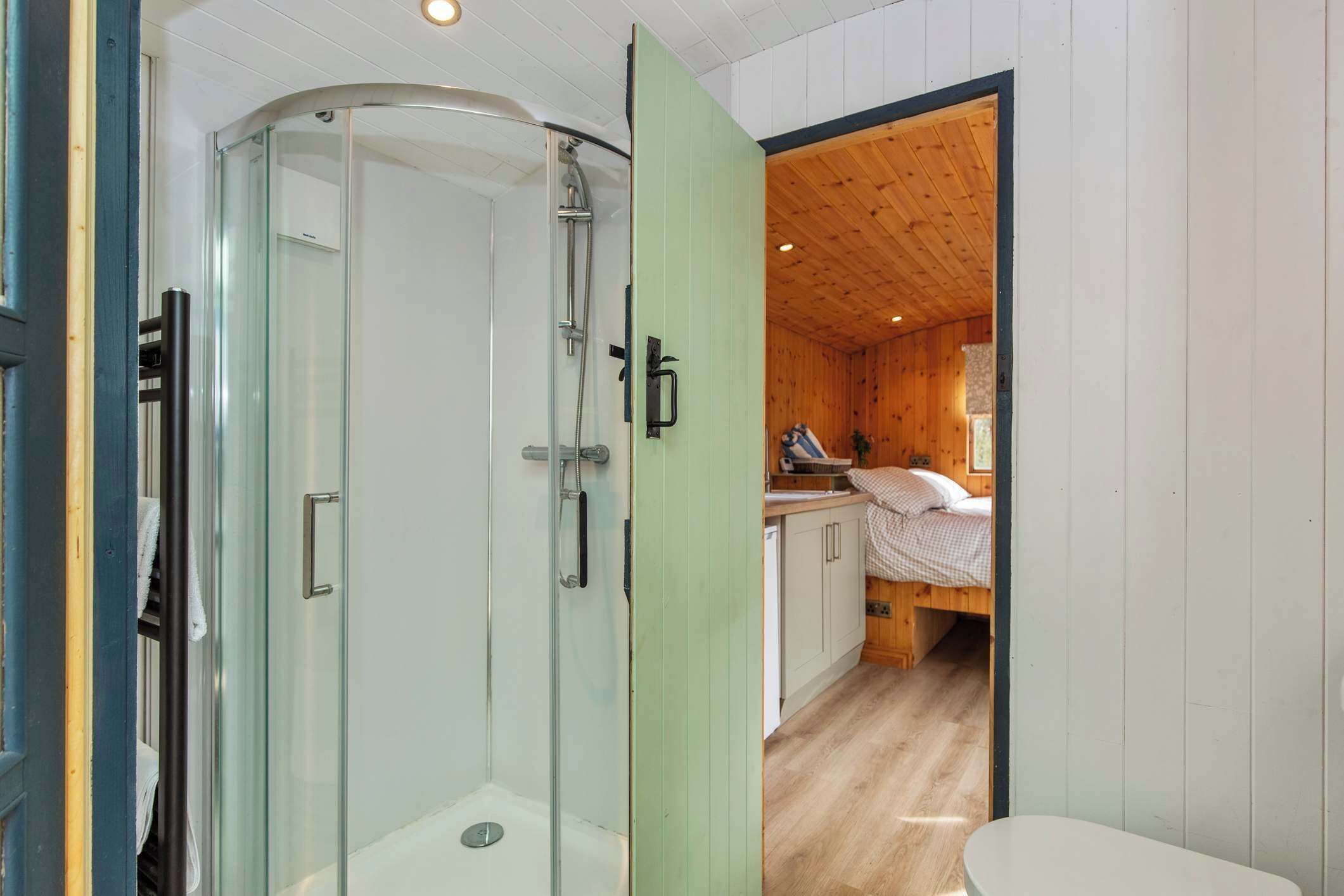 Shower, hair dryer