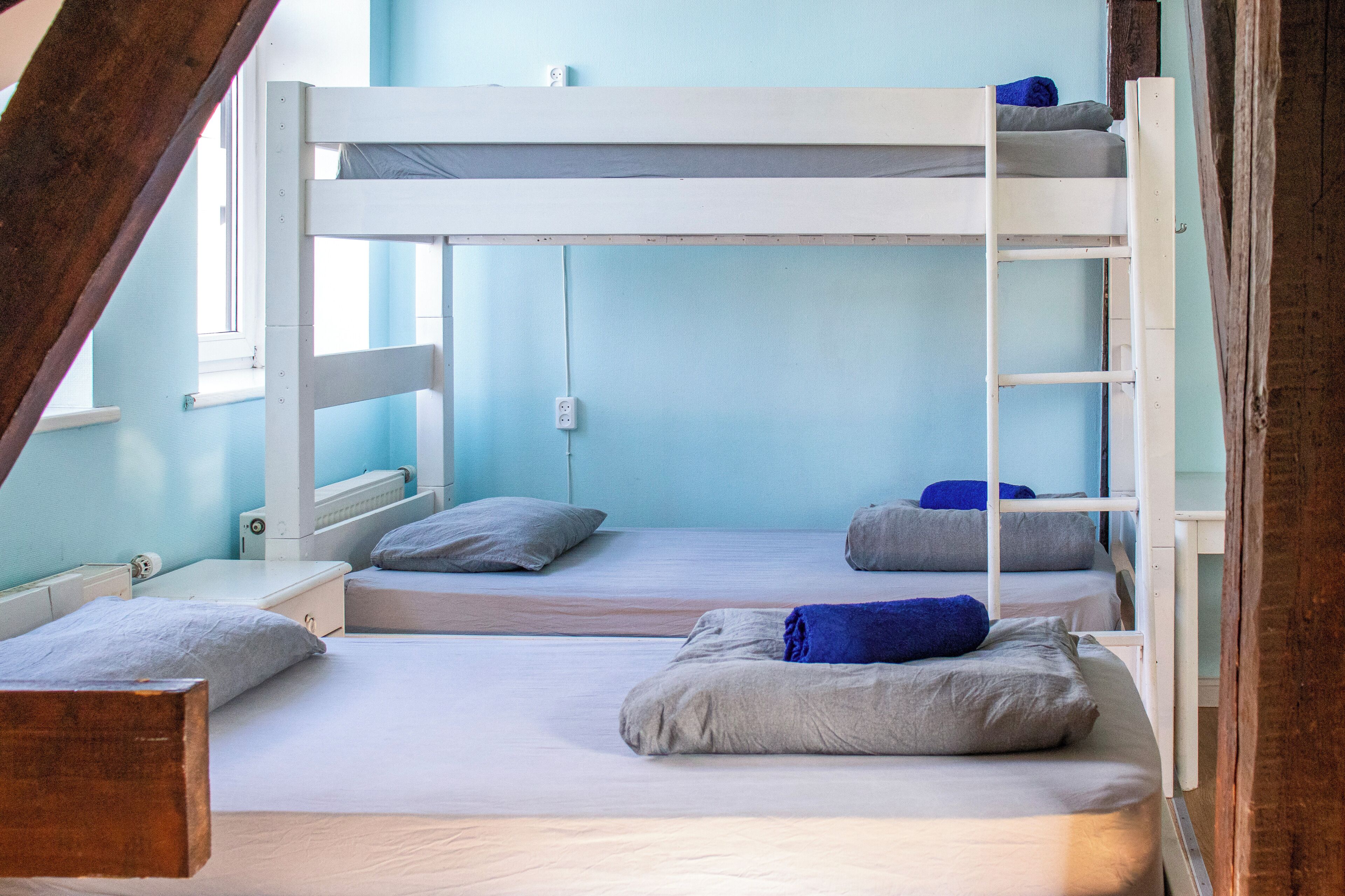 Shared Dormitory | Premium bedding, free WiFi, bed sheets