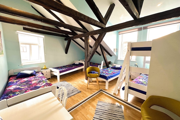 Shared Dormitory | Bathroom | Shower, towels