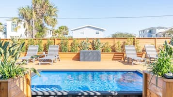 A heated pool