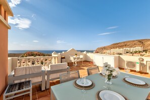 Outdoor dining - Paraiso B18 PENTHOUSE WITH STUNNING SEA VIEW & LARGE TERRACES (Arona)